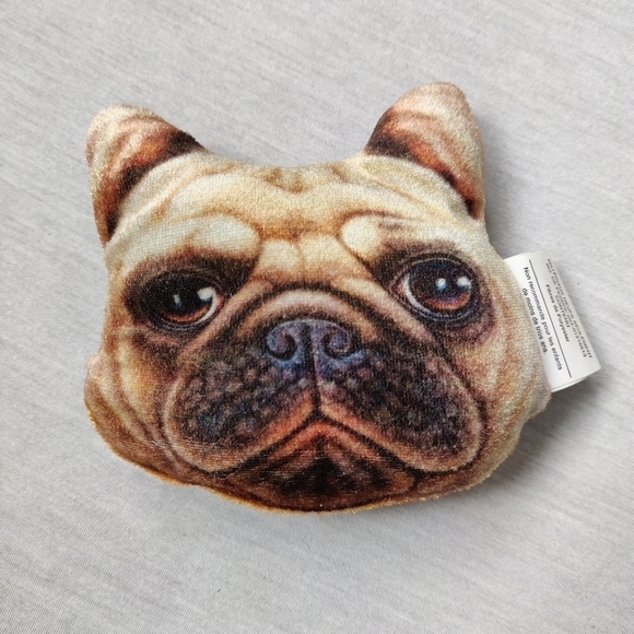 Bulldog hand cushion dog print hand pillow - Picture 1 of 3